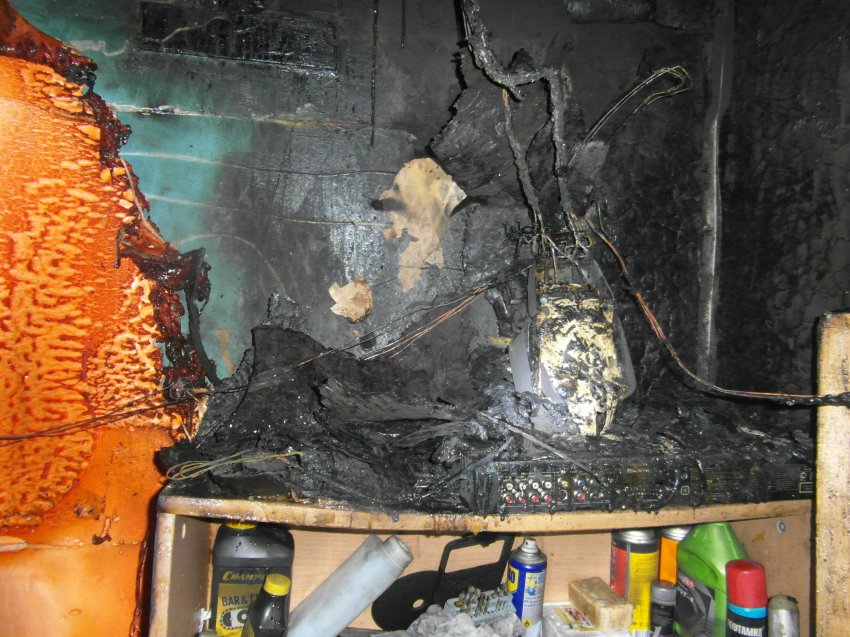 Пожар в гараже ГСК «Динамо» 13 октября 2018 года.