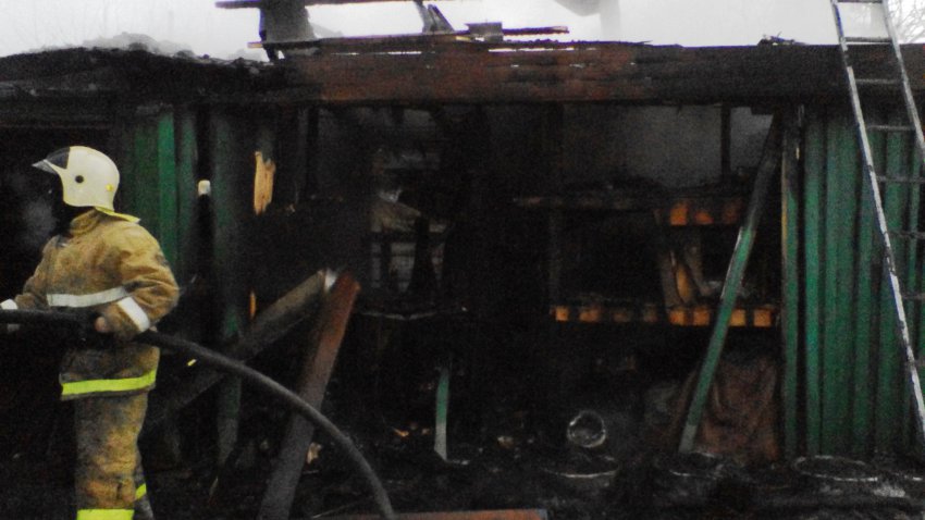 Пожар в строении бани 5 ноября 2018 года.